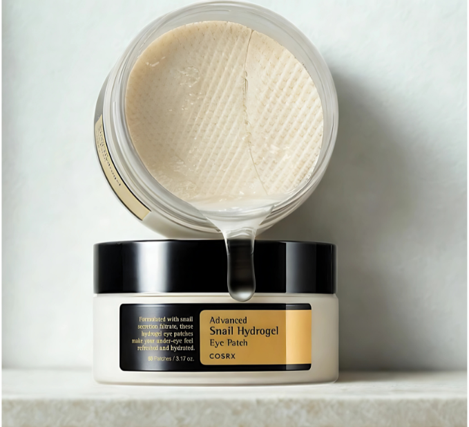 COSRX Advanced Snail Hydrogel Eye Patch (60pc), Gel Serum Mask, Puffy Undereye Treament, Fine Lines, Refresh, Hydrate| Paraben free, Korean Skin Care